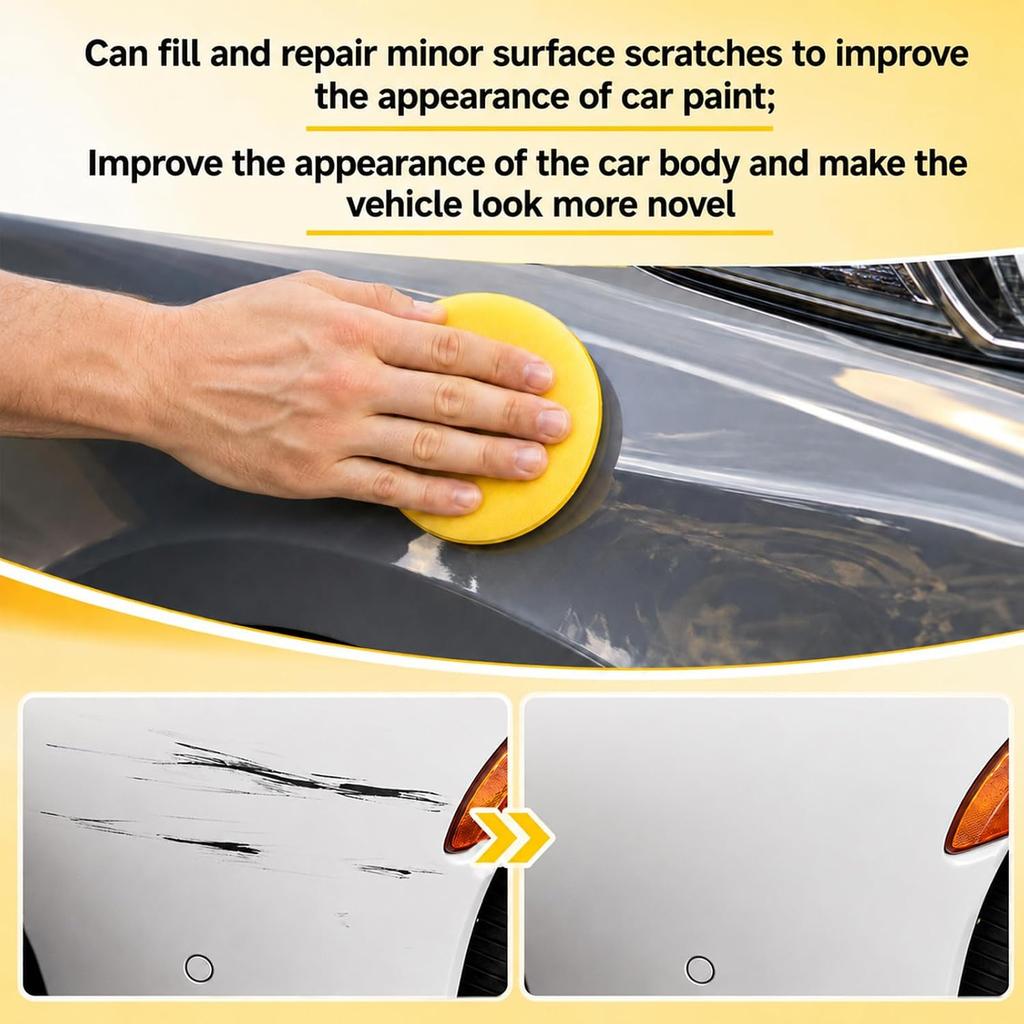 Car Scratch Remover, Scratch Repair Paste for Vehicles,Paint Polish&Swirl Mark Remover,Safe Polishing Compound Kit for All Paint Colors Polishing