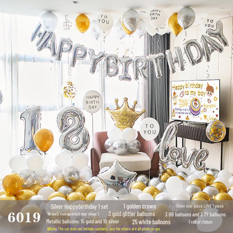 Набор воздушных шаров на день рождения для взрослых и детей - Мультяшное украшение