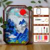 Handmade Cloisonn Enamel Tea Tray DIY Kit With Tools - Classical Chinese Style Decorative Art Craft Home Office Salon Workshop