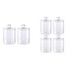 2/4Pcs Cotton Swab Holders Bathroom Storage Boxes with Lid Large Capacity Transparent Design Cotton Ball Floss Jar Containers