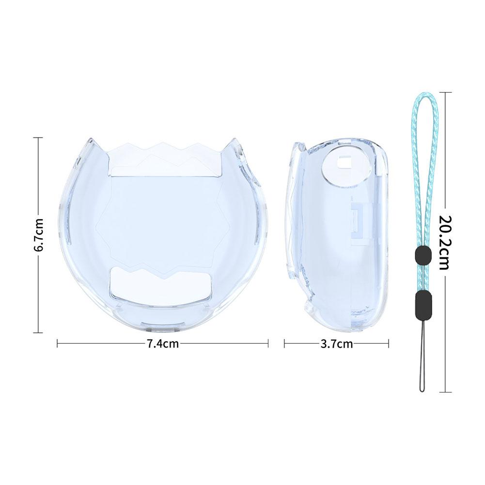 Для Tamagotchi Paradise Прозрачный защитный чехол Пылезащитный Жесткий чехол из ПК со шнурком Защита от царапин Прозрачная крышка Игровая консоль