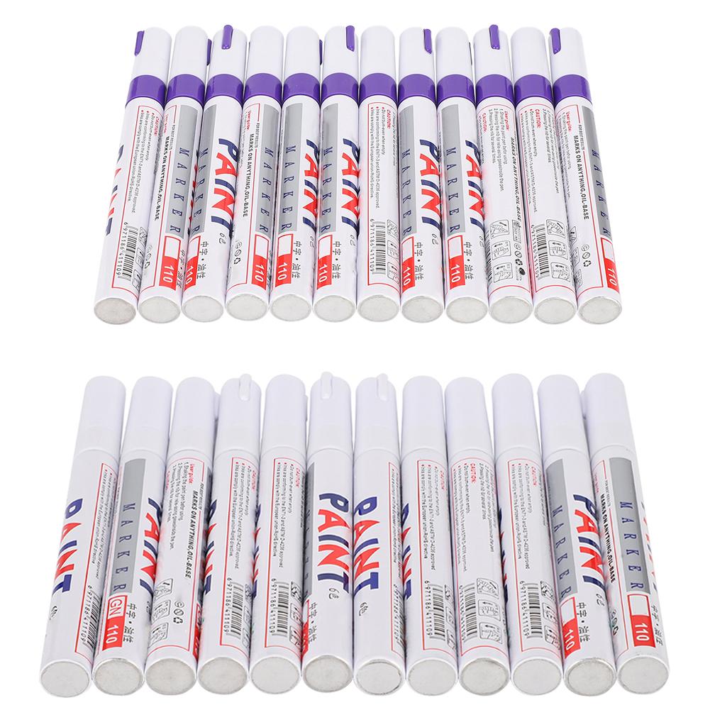 2 коробки стержни для маркера-краски Заправка Заметка Проверка шин автомобиля Ремонт Масло Водонепроницаемый Постоянный Маркер-знак
