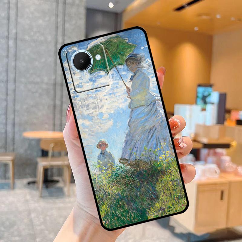 Чехол Claude Monet Garden Lotus Bridge для Realme C55 C33 C31 C35 C30 C11 C15 C25s C21Y GT Neo 5 3T 2T 8 9 10 11 Pro Plus