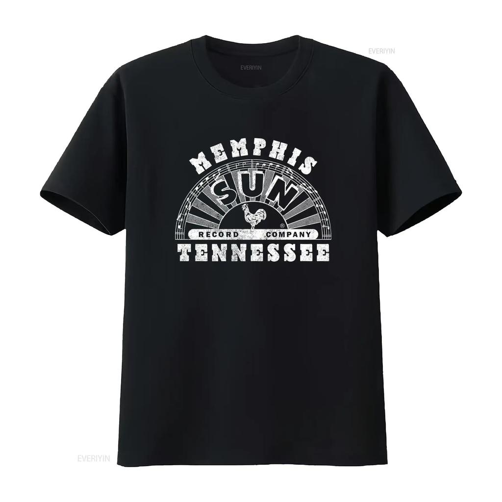 Футболка Sun Records Memphis Music в винтажном стиле с изображением петуха и нот, винтажная, слегка выстиранная, мужская