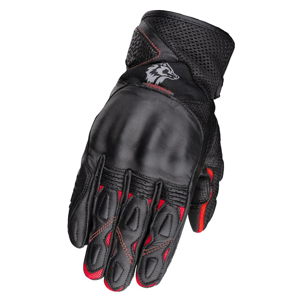 WOLF LEATHER GLOVES TW67 GOKU AIR RED