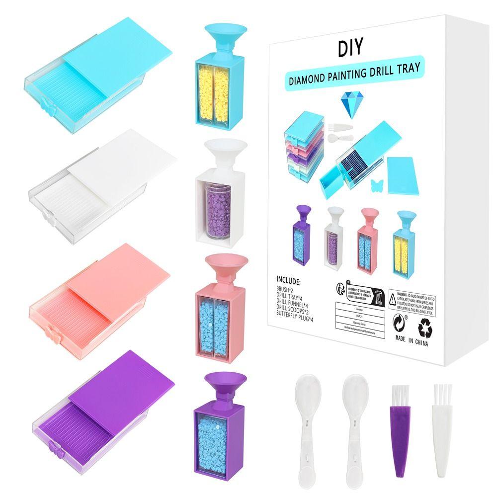 Сделай сам Поделки Дрели Воронка Аксессуары для вышивки крестом Подставка для дрелей Коробка для хранения Инструмент для алмазной мозаики 5D