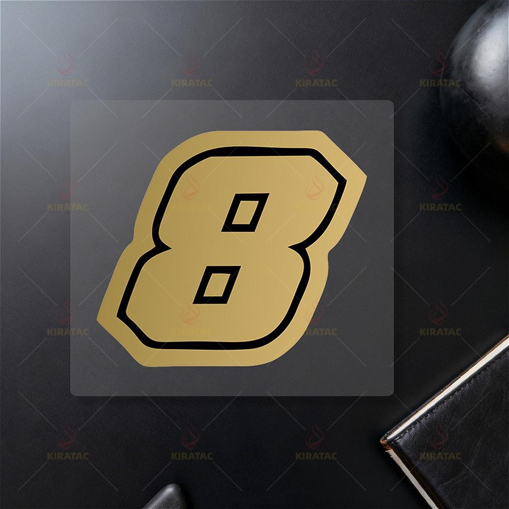 1 шт. Золотые наклейки с номерами для мотоцикла, водонепроницаемые, для бензобака, обтекателя, шлема, окон автомобиля, двери, корпуса скутера, виниловые наклейки