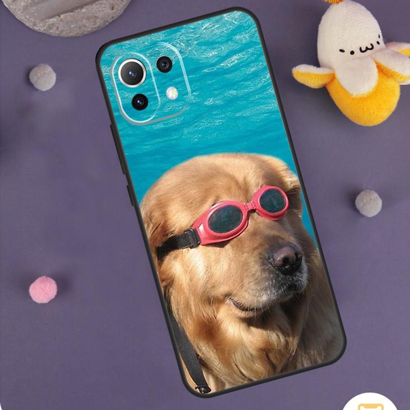 Чехол для телефона Xiaomi 15 14 Ultra 13T 14T 15T 17 Pro Max POCO F8 Ultra F5 F6 F7 X5 X6 X7 Pro с изображением золотистого ретривера