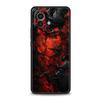 Черный Красный Волна Арт Чехол для Телефона для Xiaomi Mi 17 Pro Max 15 14 13 12 11 Ultra 15T 14T 13T 12T 11T Pro Lite Мягкий ТПУ Корпус