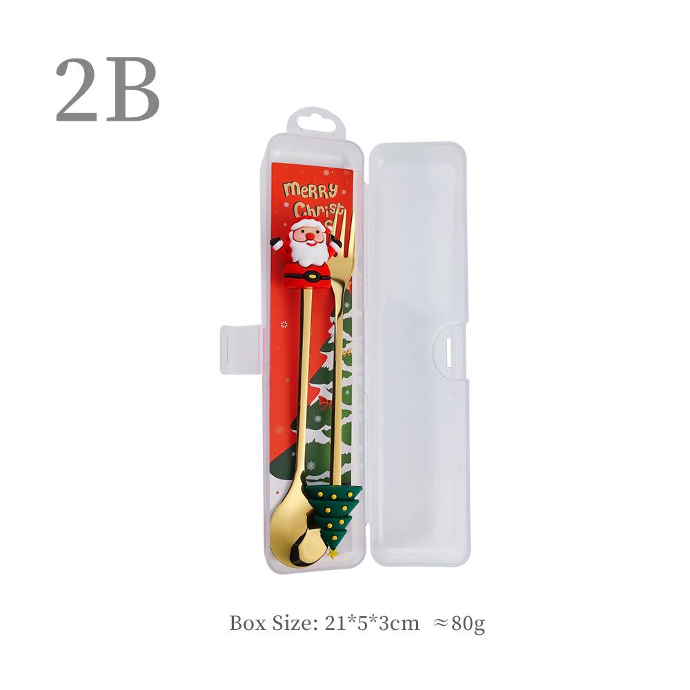 Набор ложек «Рождественский Санта-Клаус» – Милые мультяшные кофейные и десертные ложки, Идеальный рождественский подарок.