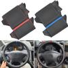 Car Styling Inner Steering Wheel Cover Leather Trim For Mercedes Benz Vito 2010 2011 2012 2013 2014 2015 Viano W639 2006 -