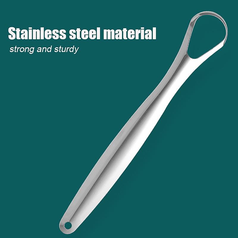 Скребки для языка из нержавеющей стали Очиститель для полости рта Свежее дыхание Мужчины Женщины Стоматологический Уход за полостью рта Чистящая щетка