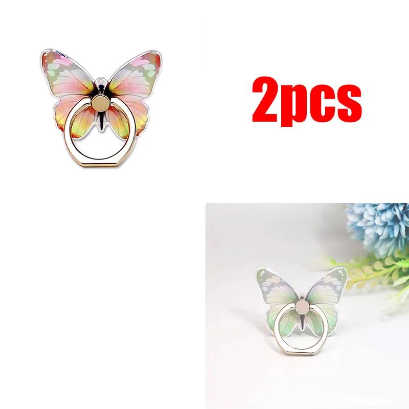 1/2 шт. Роскошный универсальный красивый держатель-кольцо для мобильного телефона в виде бабочки, подходит для мобильного телефона, держатель-подставка для мобильного телефона, сокет