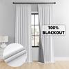 310cm Height Custom Made 100% Blackout White Living Room Window Curtains Bedroom Curtains Drapes Solid Color Kitchen Curtain