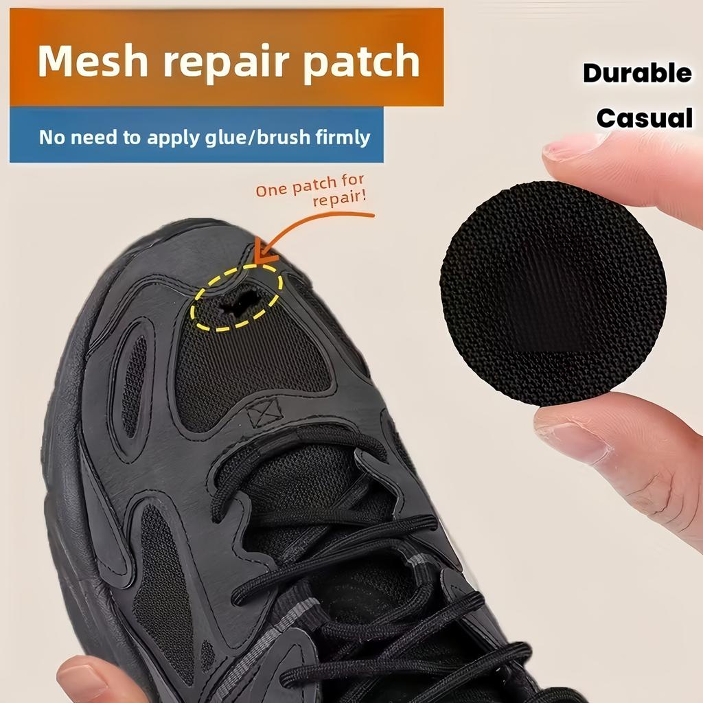 5 наборов самоклеящихся заплаток для ремонта обуви | Прочные сетчатые и кожаные заплатки для спортивной и повседневной обуви, защита пятки