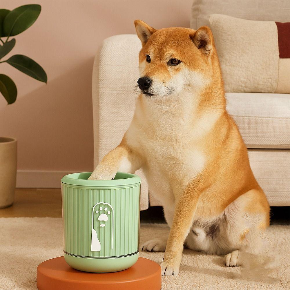 Автоматическая чашка-очиститель лап Мягкое устройство для чистки лап Товары для животных Чашка для мытья лап питомца Уход за питомцами