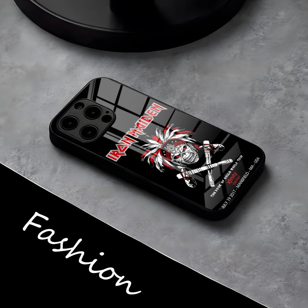 Чехол для телефона R-Run-To-The-H-Hills-Iron-M-MaidenES для iPhone 17 Pro Max 16 15 14 Pro Max 13 11 X Xs Xr 8 7Plus Стеклянная крышка