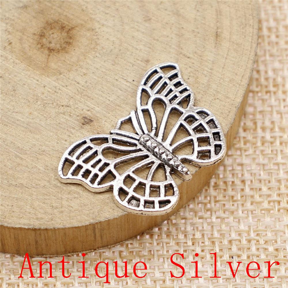 Butterfly Shaped Charms Pendant For Bracelet Necklace Jewelry Making Craft Findings