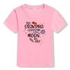 My Grandma Love Me To The Moon and Back Print Funny Kids T Shirt Toddler Unisex Short Sleeve T-shirt Fashion Boy Girl Streetwear