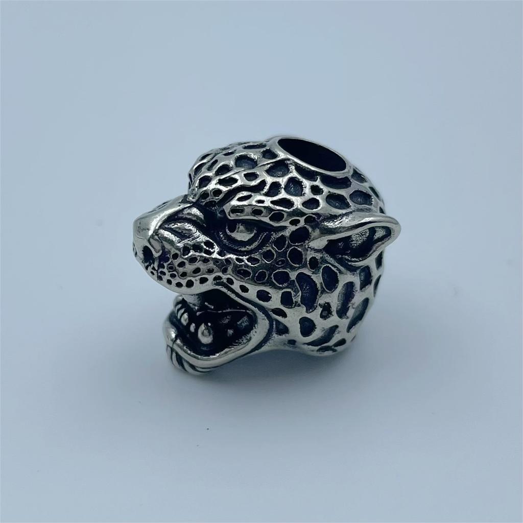 Аксессуары для улицы Латунный кулон-нож, Кулон в виде головы леопарда, Брелок, Кулон из паракорда