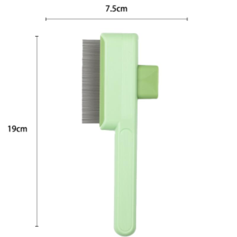Pet Hair Removal Comb Flea Comb,New One-Click Self-Cleaning Pet Removal Combs for Short&Long Hair Cat Dog Comb for Grooming Mass