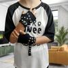 Black Fingerless Gloves with Buckle Straps YK Hot Girl Gloves Rivet Strap Gloves  JK Girl