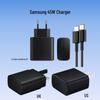 Сверхбыстрое зарядное устройство 25 Вт для телефонов Samsung – Зарядная головка PD 45 Вт с кабелем, варианты вилок США/ЕС/Китай.