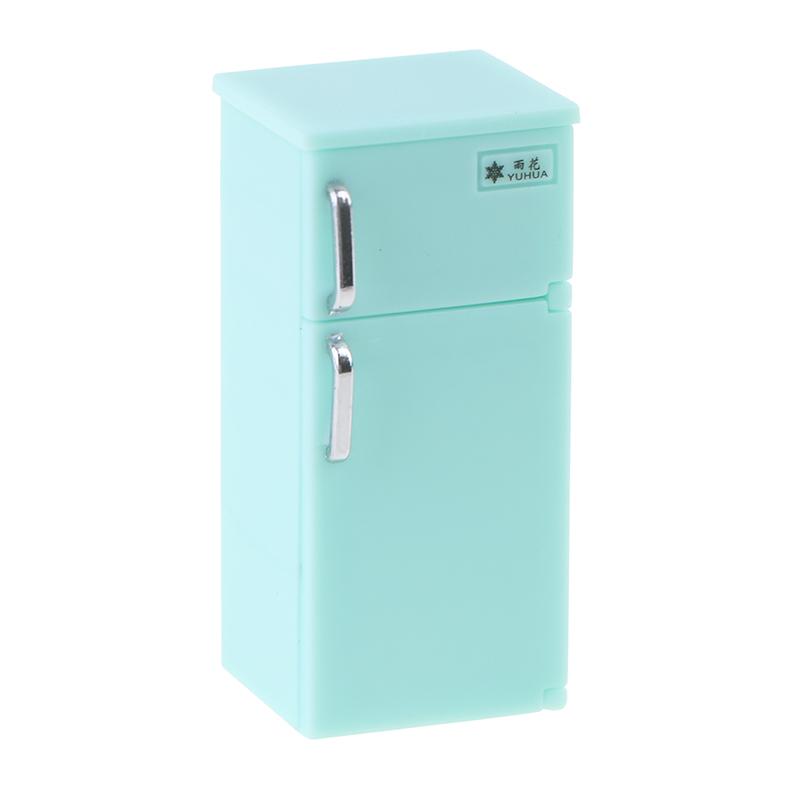 1 Pcs Dollhouse Home Furnishings Mini Color Plastic Refrigerator Model