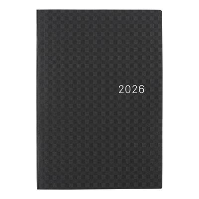 Hobonichi Techo 2026 HON Бумага Гингем Страница за Серию/Черный [A6/1 День/Январь/Начало с Понедельника]