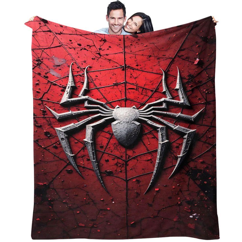Hero Print Flannel Blanket Throw Blanket Warm Gift Blanket Soft Digital Printed Fleece Throw for Sofa Bed Travel Home