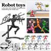Mobile Doll Set, 3D Printed Titan Robot Mobile Doll, Posable Mobile Doll, Suitable For Collectors, Desktop Decoration