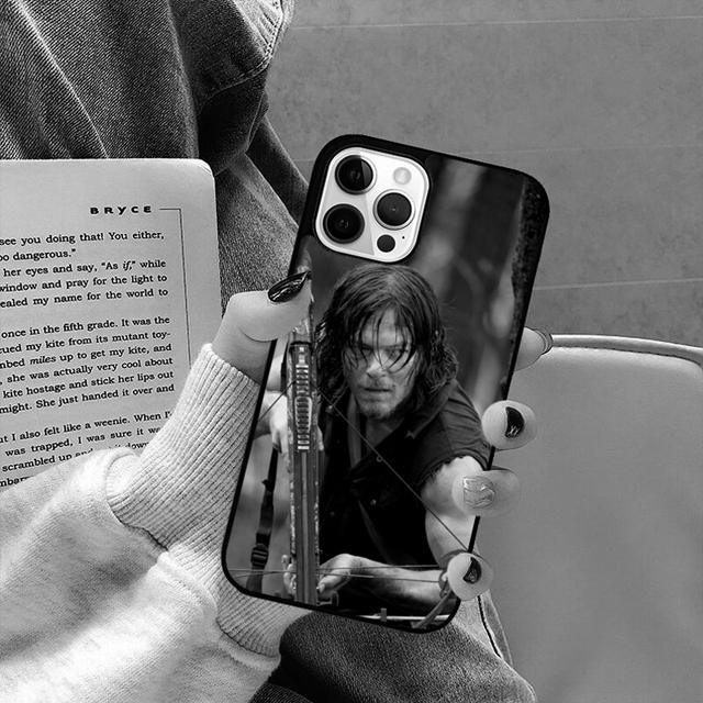 Daryl Dixon Wings Zombie Phone Case Back Cover for iPhone 17 Air 16 15 14 13 11 12 Pro Max Plus Shell Coque