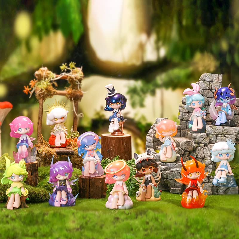 POP MART AZURA Natural Elements Коробка 12 Pop Mart Gachapon Фигурка Сюрприз Пластиковая Модель Премиальная Игрушка ПВХ Мягкий Винил Оригинальный Персонаж Подарок на День Рождения