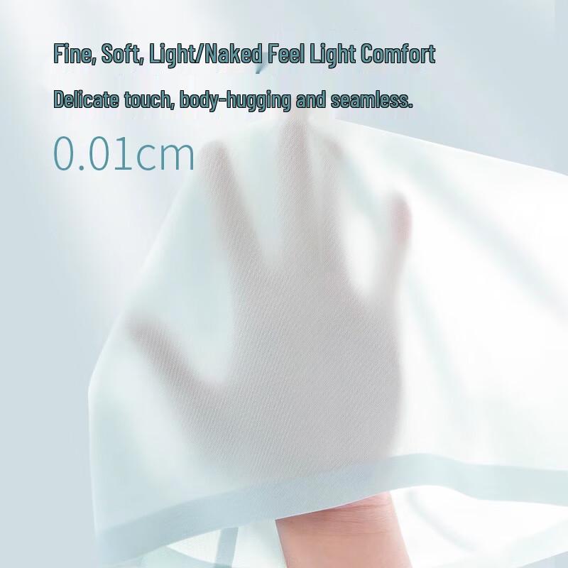 Langsha Women's 7A Antibacterial Ice Silk Seamless Mid-Waist Briefs 4-Pack