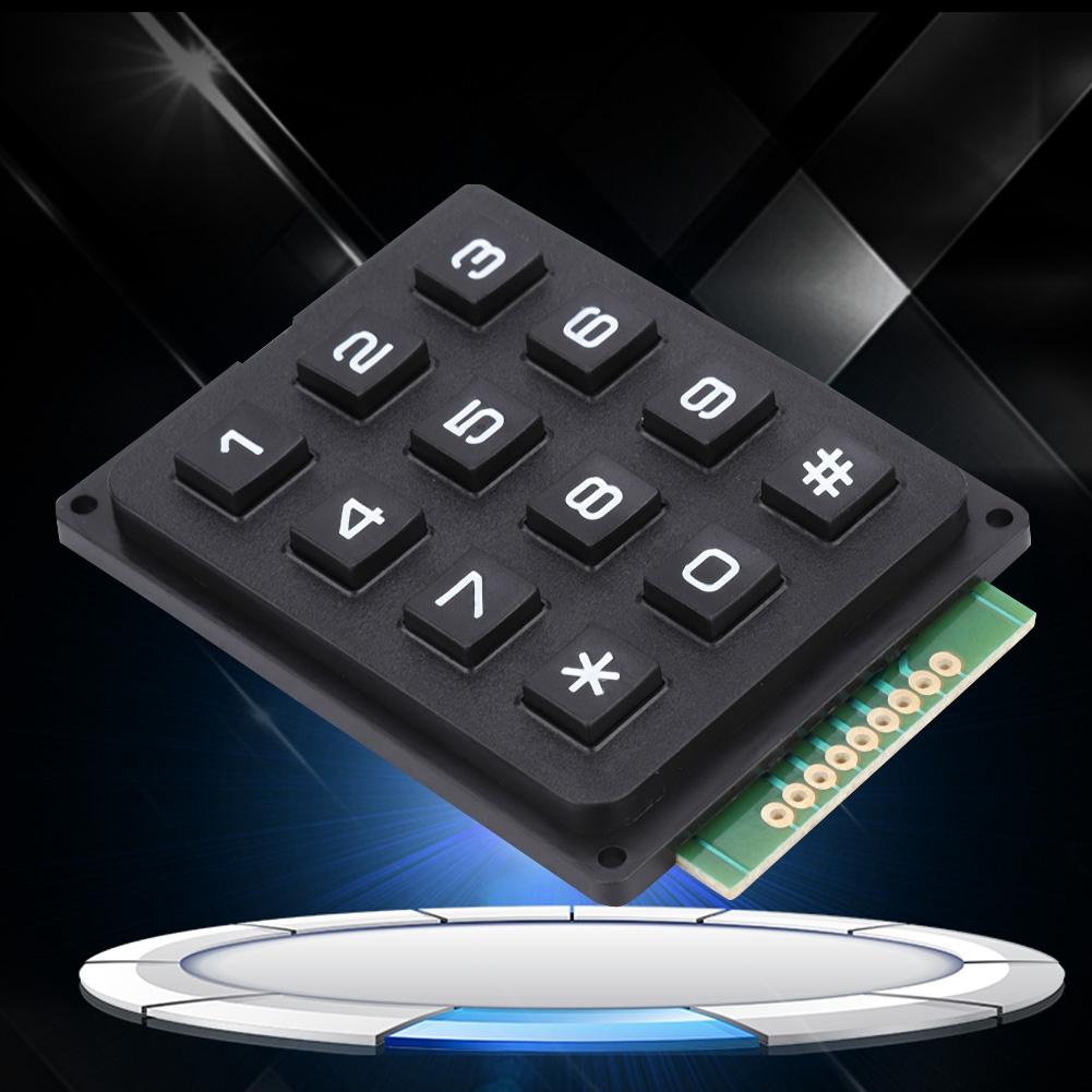 Keyboard Modules with 12 Keys 3x4 Push Buttons External Keypad for MCU