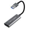 Fuyi USB 3.0 Карта захвата [2026 USB на HDMI Карта захвата 4K Passthrough и поддержка записи 1080P, Запись видеозахвата USB Игровой HD Качество Запись