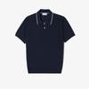 [lacoste] Men's Tipped Paper Short Sleeve Sweater Polo Shirt PH744E-56G166