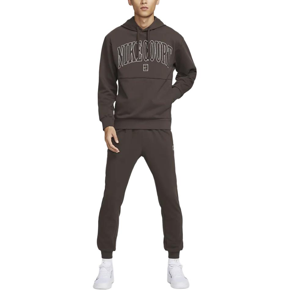Men's Sweatshirt Nike COURT HERITAGEDri Fit Sweatshirt Men's Baroque Brown/Velvet Brown