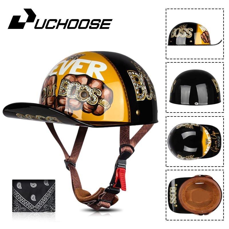 Breathable Half Face Helmet Motorcycle Electric Bike 3C Certified Lightweight Safe Riding Gear