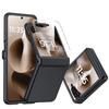 Для Motorola Razr 60 Ultra / Razr Ultra 2025 С защитой шарнира, Защитное стекло для экрана, Прочный противоударный чехол для всего корпуса, устойчивый к царапинам - Черный
