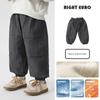 Boys' Fleece-Lined Hiking Pants, Autumn and Winter 2025 New Style, Winter Clothing for Children, Baby Winter Warm Pants for Toddlers