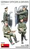 Miniart German Officer and 4 Plastic MA53030 1/35 Driver, Figures, Model, (People)
