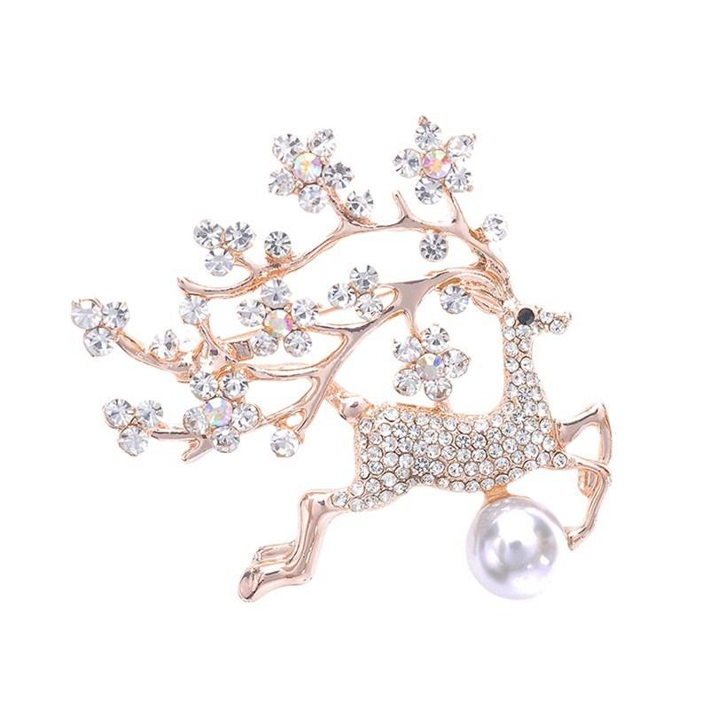 The Elk Brooch Exudes An Elegant and High-end Feminine Charm, While The Pearl Animal Corsages Feature A Niche Design