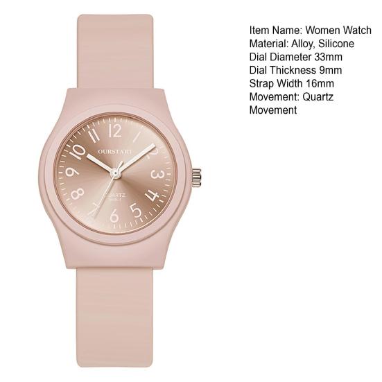 Женские часы с круглым циферблатом ярких цветов, силиконовый ремешок, кварцевый механизм, повседневные наручные часы для девочек, модные украшения, подарок на день рождения