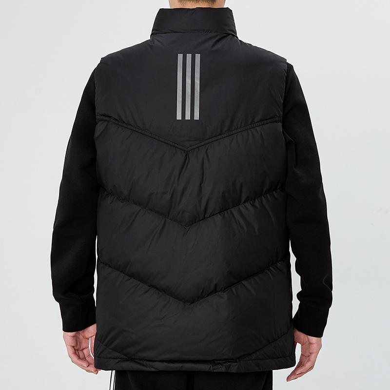 adidas Уличный теплый жилет с воротником-стойкой, мужская верхняя одежда, черный H20775