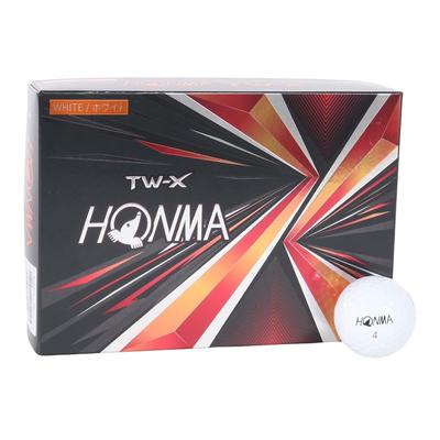 Honma Golf Мяч 2021 1 дюжина 12 мячей Белый Желтый 3-компонентный Tour Spin Distance TOUR WORLD Honma TW-X TW-S HONMA/TW-X_2021/Белый