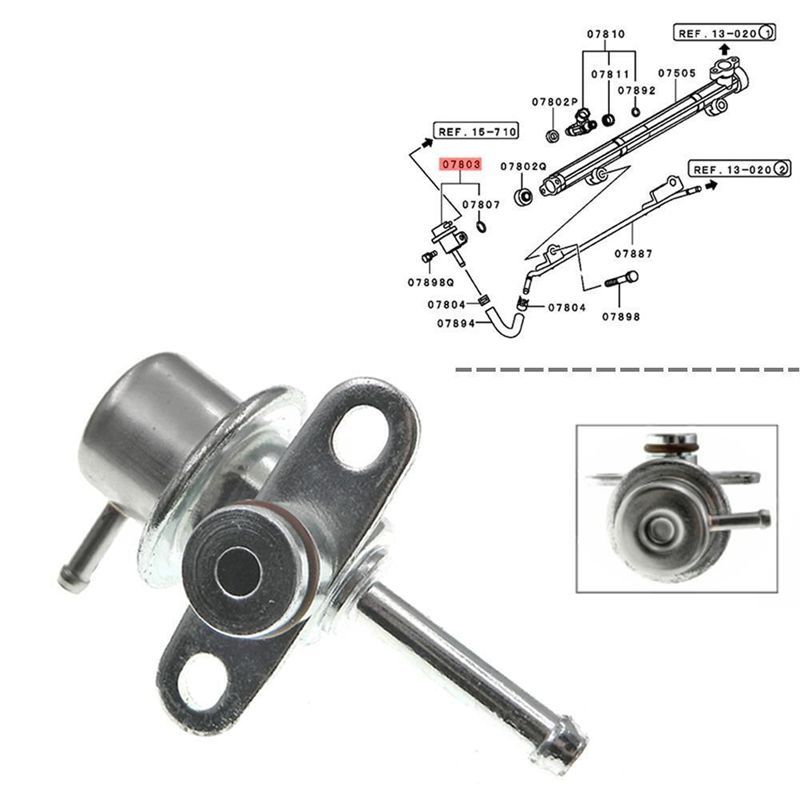 Durable-MD173985 New Fuel Pressure Regulator For Mitsubishi Galant Delica RVR Expo 1992-97 Parts