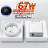 67W Super Fast Charger for Xiaomi 11 Lite 12 13 14 Redmi Note 10 11T 12T 13 Pro POCO F4 F5 X5 X6 6A Type C Quick Charging Cable