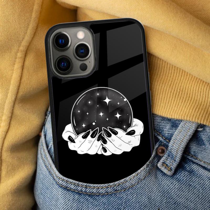 Halloween Magic Crystal Ball Soft Phone Case for iPhone 17 Air 16e Pro max 15 Pro 13 14 Plus 11 12 MagSafe Magnetic Coque