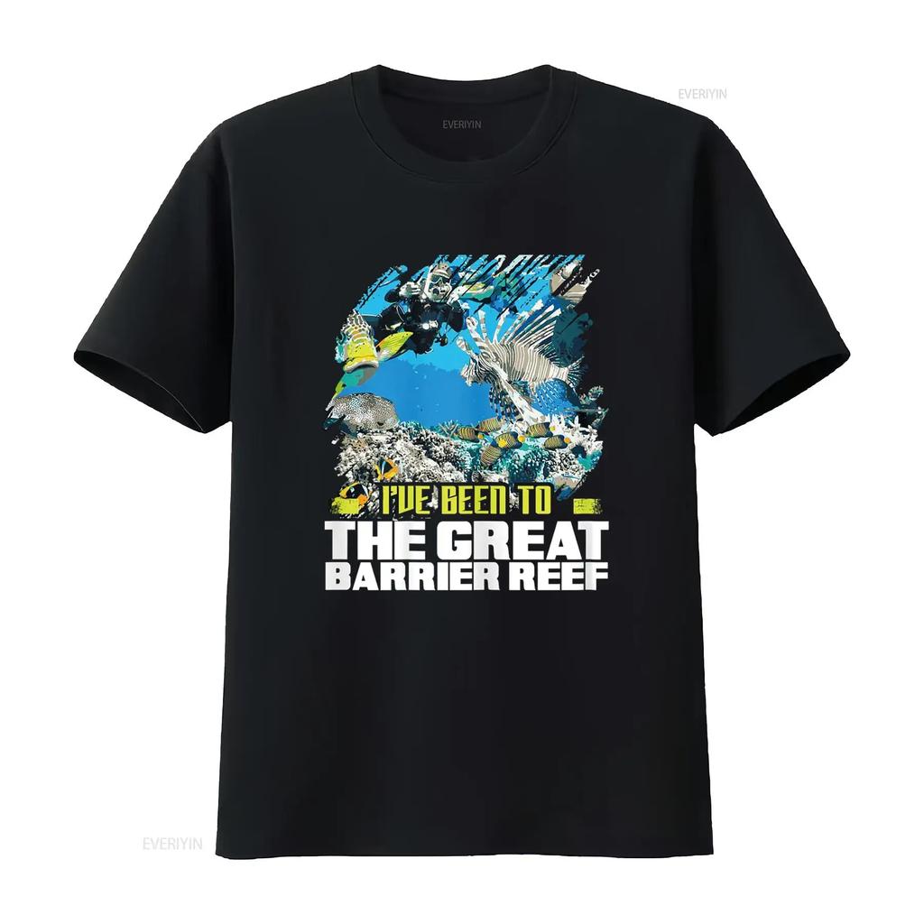 I ve Been to the Great Barrier Reef T Shirt Vacation vintage Washed Breathable Comfortable streetwear Top For Everyday Wear